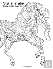 Mammals Coloring Book For Grown-Ups 5