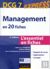 Management Dcg 7 - En 20 Fiches - 2e Edition