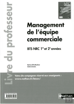 Bertrand.pt - Management De L'Equipe Commerciale Bts Nrc (Les Integrales) Professeur 2014