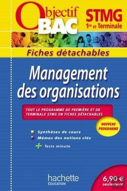 Bertrand.pt - Management Des Organisations  ; 1ere Et Terminale Stmg ; Fiches Detachables