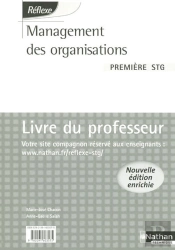 Management Des Organisations ; 1ere Stg ; Livre Du Professeur (Édition 2007)