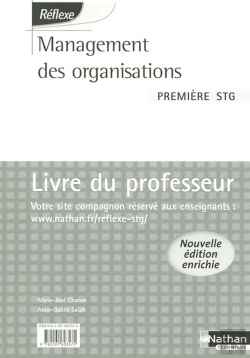 Bertrand.pt - Management Des Organisations ; 1ere Stg ; Livre Du Professeur (Édition 2007)