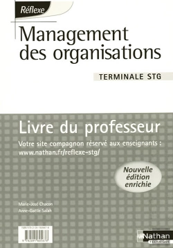 Bertrand.pt - Management Des Organisations Terminale Stg Pochette Reflexe Livre Du Professeur 2008