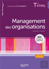 Management Des Organisations ; Terminale Stmg ; Livre De L'Élève