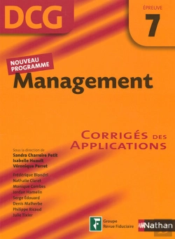 Bertrand.pt - Management ; Épreuve 7 ; Dcg ; Corrigés Des Applications (Édition 2007)
