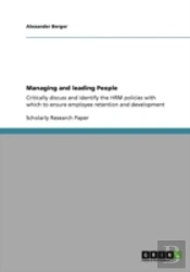Managing And Leading People