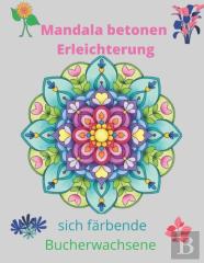 Mandala Betonen Erleichterung Sich Farbende Bucherwachsene