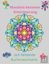 Mandala Betonen Erleichterung Sich Farbende Bucherwachsene