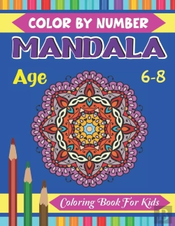 Bertrand.pt - Mandala Color By Number Coloring Book For Kids Age 6-8