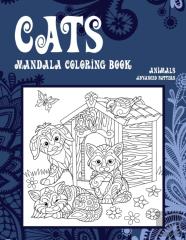 Mandala Coloring Book Advanced Pattern - Animals - Cats