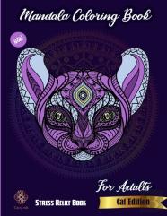 Mandala Coloring Book Cat Edition For Adults