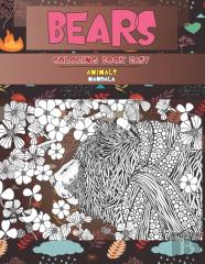 Mandala Coloring Book Easy - Animals - Bears