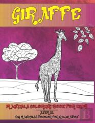Mandala Coloring Book For Kids Big Mandalas To Color For Relaxation - Animal - Giraffe