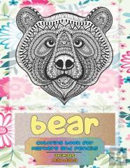 Mandala Coloring Book For Markers And Pencils - Animals - Bear
