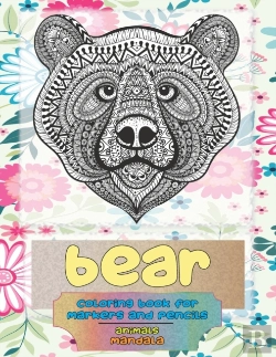 Bertrand.pt - Mandala Coloring Book For Markers And Pencils - Animals - Bear