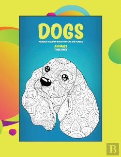 Bertrand.pt - Mandala Coloring Book For Pens And Pencils - Animals - Thick Lines - Dogs
