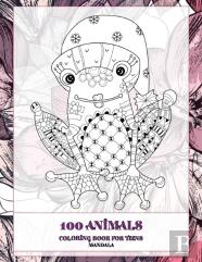 Mandala Coloring Book For Teens - 100 Animals