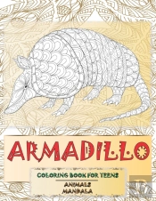 Mandala Coloring Book For Teens - Animals - Armadillo
