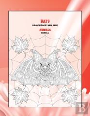 Mandala Coloring Book Large Print - Animals - Bats