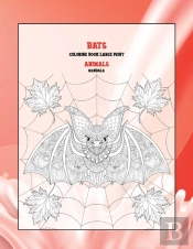 Mandala Coloring Book Large Print - Animals - Bats