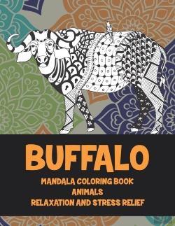 Bertrand.pt - Mandala Coloring Book Relaxation And Stress Relief - Animals - Buffalo