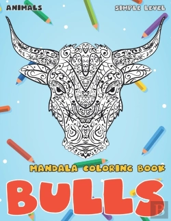 Bertrand.pt - Mandala Coloring Book Simple Level - Animals - Bulls