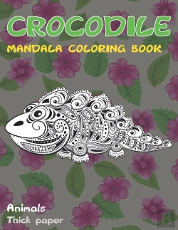 Bertrand.pt - Mandala Coloring Book Thick Paper - Animals - Crocodile