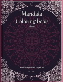 Bertrand.pt - Mandala Coloring Book Volume 1 Black Edition