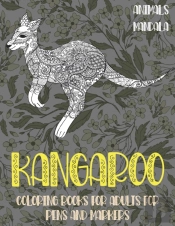 Mandala Coloring Books For Adults For Pens And Markers - Animals - Kangaroo