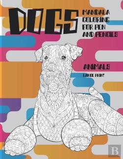 Bertrand.pt - Mandala Coloring For Pen And Pencils - Animals - Large Print - Dogs