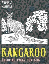 Mandala Coloring Pages For Kids - Animals - Kangaroo