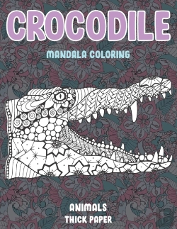 Bertrand.pt - Mandala Coloring Thick Paper - Animals - Crocodile