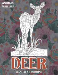 Mandala Coloring Wall Art - Animals - Deer