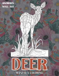 Bertrand.pt - Mandala Coloring Wall Art - Animals - Deer