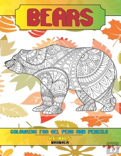 Bertrand.pt - Mandala Colouring For Gel Pens And Pencils - Animals - Bears