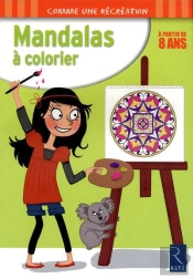 Mandalas À Colorier ; 8 Ans