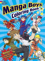 Manga Boys Coloring Book