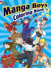Manga Boys Coloring Book