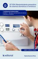 Mantenimiento Preventivo De Sistemas Domóticos E Inmóticos. Elem0111 - Montaje Y Mantenimiento De Si