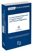 Manual An International Approach To Capital Markets And Financial Regulation