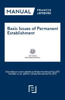Manual Basic Issues Of Permanent Establishment