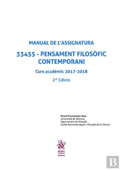 Bertrand.pt - Manual De L'Assignatura 33455 - Pensament Filosòfic Contemporani Curs Acadèmic 2017-2018 2ª Edició 2