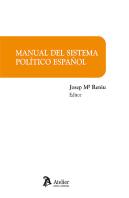 Manual Del Sistema Politico Español