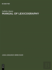 Manual Of Lexicography