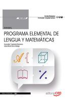 Manual Programa Elemental De Lengua Y Matematicas