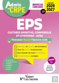 Bertrand.pt - Manuel Crpe : Admis Au Crpe 2026-2027 - Epreuve Orale D'Admission L3 - Eps : Toutes Les Clés De La Réussite