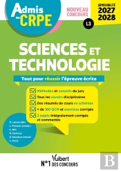 Manuel Crpe : Admis Au Crpe 2027-2028 - Sciences Et Technologie : Épreuve Écrite D'Admissibilité L3 : Toutes Les Clés De La Réussite