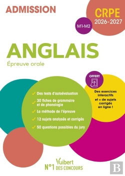 Bertrand.pt - Manuel Crpe : Anglais - Epreuve Orale (M1 Et M2) : Manuel + Exercices Interactifs (Édition 2026/2027)
