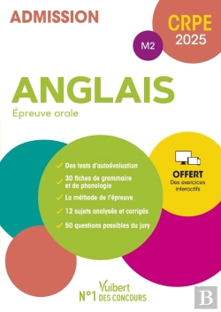 Bertrand.pt - Manuel Crpe : Anglais : Épreuve Orale (M2) ; Manuel + Exercices Interactifs (Édition 2025)