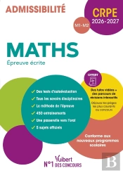 Manuel Crpe : Crpe 2026-2027 - Maths - Epreuve Écrite (M1 Et M2) : Manuel + Parcours De Révisions Interactifs Et Tutos Vidéos !